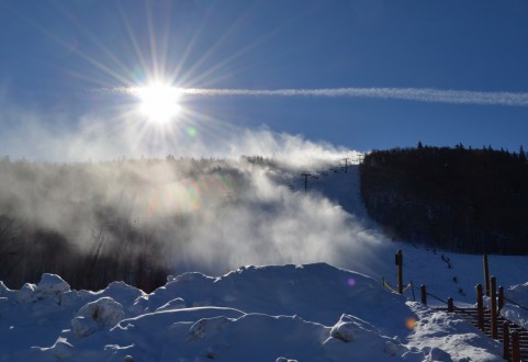 雪日の出